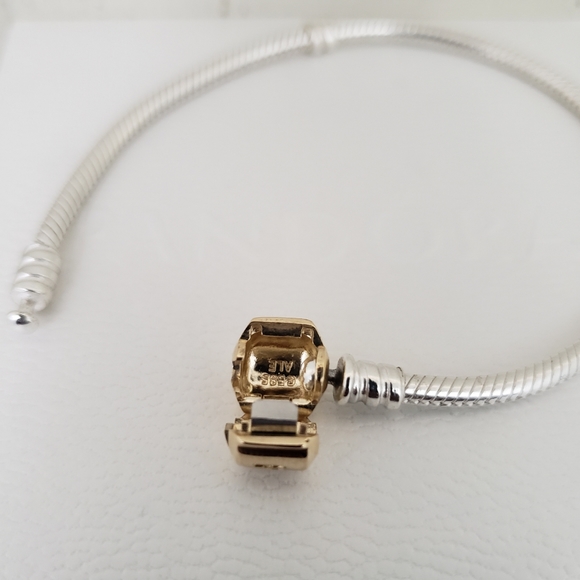 Authentic Pandora BRACELET WITH 14k GOLD CLASP BRACELET